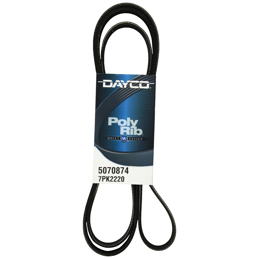 Dayco 5070874 Serpentine Belt Black