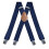 (Blue) Trouser Straps Men - Wide Straps, Straps X-shape 1