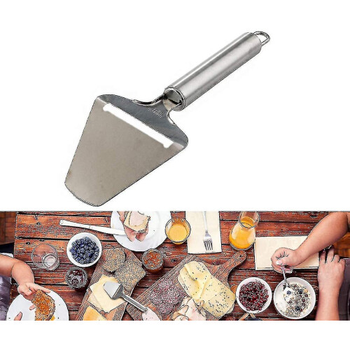 Stainless Steel Hard Cheese Slicer 2 Pieces Scraper Thick Cheese 2