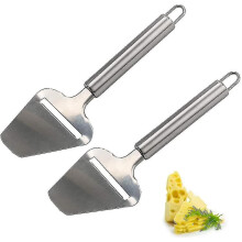 Stainless Steel Hard Cheese Slicer 2 Pieces Scraper Thick Cheese
