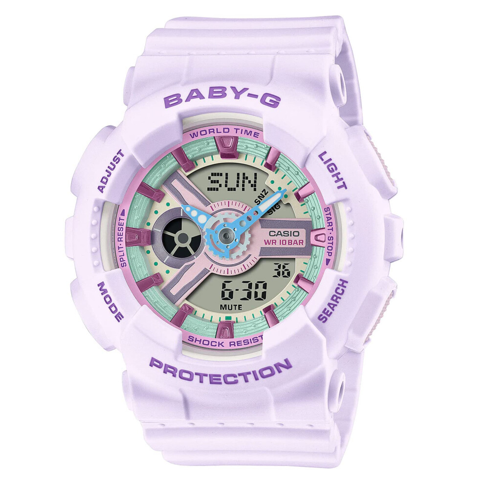 Casio Baby-G Women's BA110XPM-6A Lavender Analog-Digital Watch