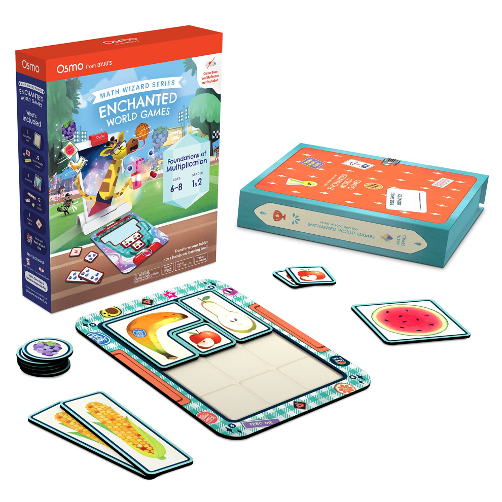 Osmo - Math Wizard and the Enchanted World Games iPad & Fire Tablet-Ages 6-8/Grades 1-2-Foundations of Multiplication-Curriculum-Inspired-ST