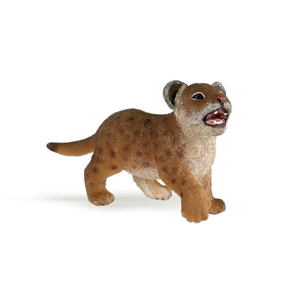 Papo -Hand-Painted - Figurine -Wild Animal Kingdom - Lion Cub -50022 -Collectible - for Children - Suitable for Boys and Girls- from 3 Years