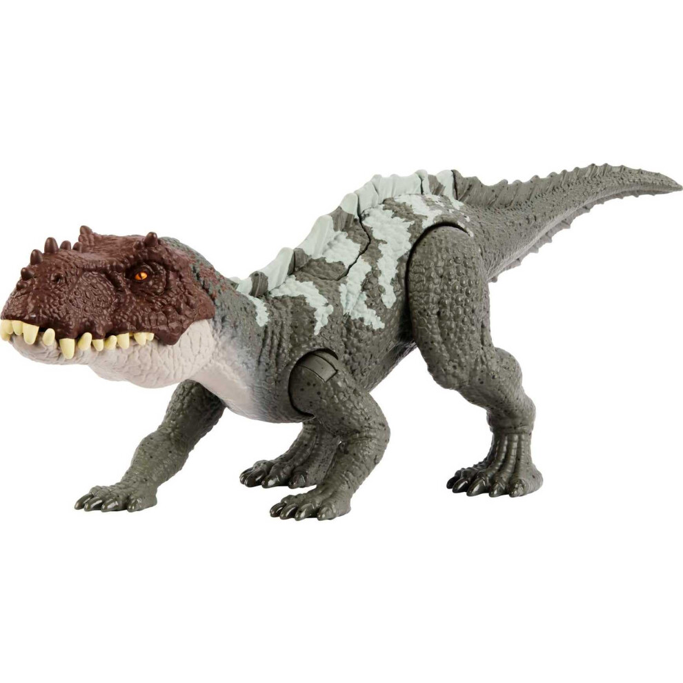 Mattel Jurassic World Strike Attack Dinosaur Toy  Prestosuchus Action Figure with Movable Joints & Single-Strike Motion