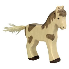 HOLZTIGER - 80043 - FIGUR - FOHLE, STEHEND, GESPOTET