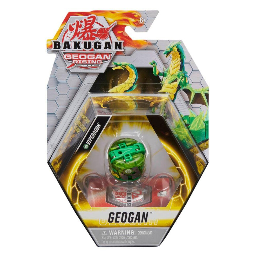 Bakugan Geogan  Viperagon  Geogan Rising Collectible Action Figure and Trading Cards  Kids Toys for Boys