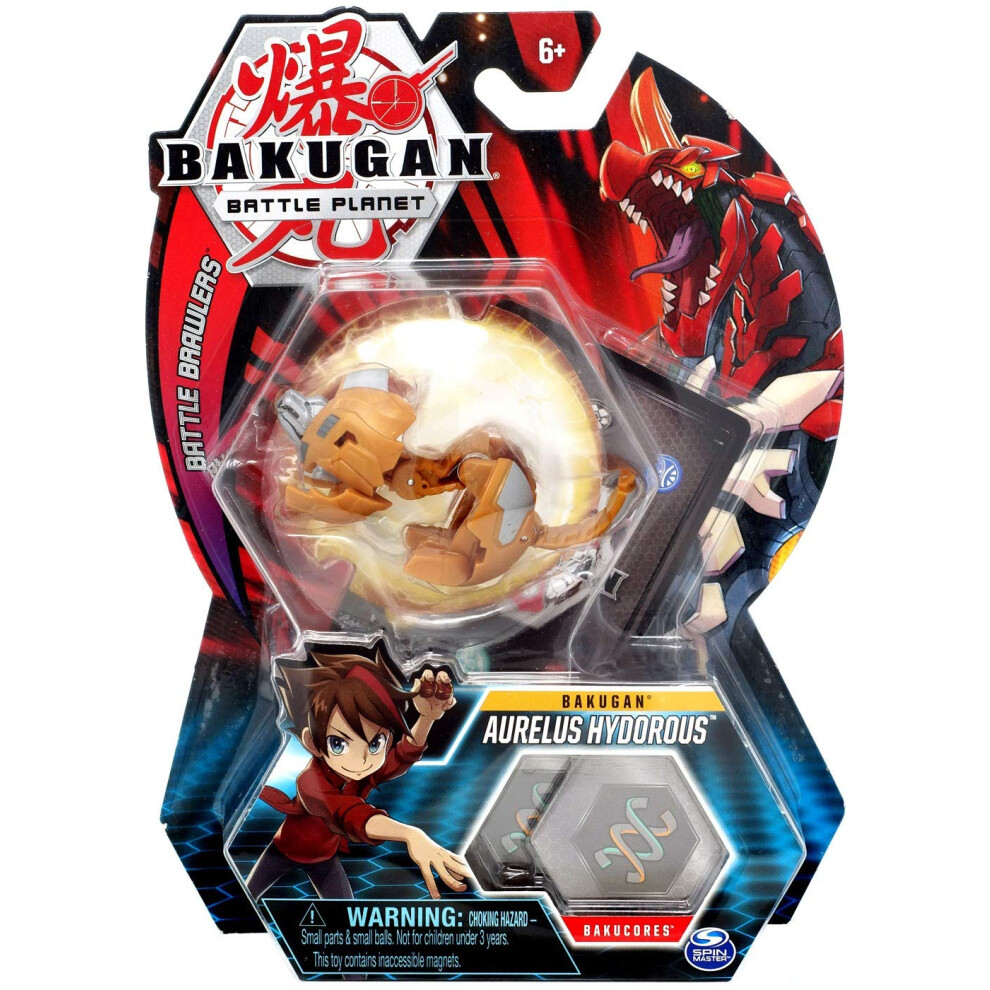 Bakugan  Aurelus Hydorous  2-inch Tall Collectible Transforming Creature  for Ages 6 and Up