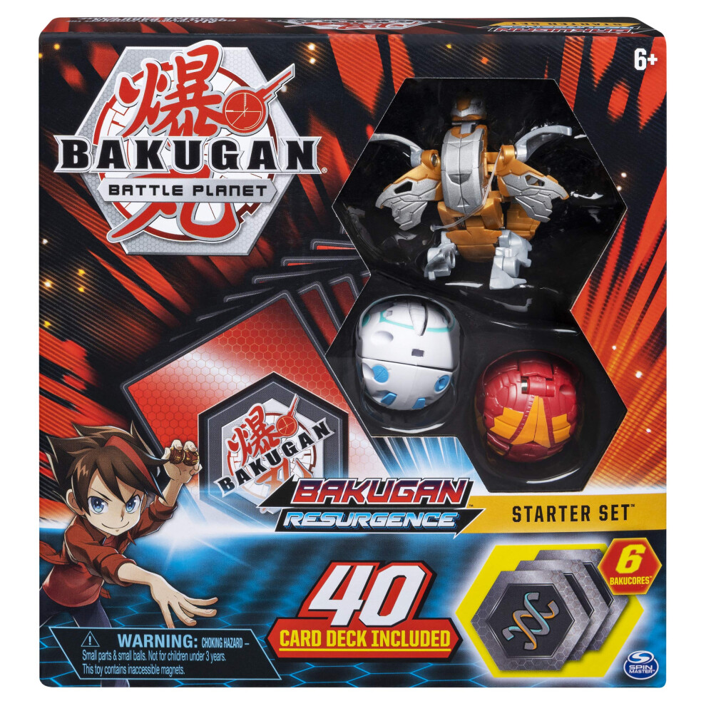 Bakugan  Battle Brawlers Starter Set with Transforming Creatures  Aurelus Nobilious  for Ages 6 & Up  Multicolor