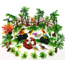 56 Pcs Décorations de Gâteau Arbres, Ensemble Jouets Dinosaure, Décorations de Gâteau Dinosaure