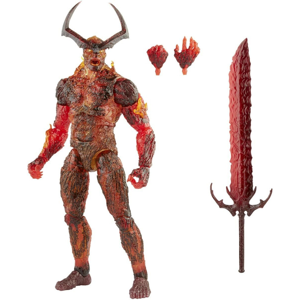 Marvel Hasbro Legends Series 13"" Action Figure Toy Surtur  Infinity Saga Character  Premium Design  Figure and 3 Accessories