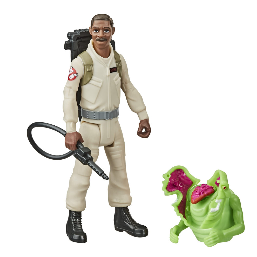 Hasbro Ghostbusters Fright Features Winston Zeddemore Figure with Interactive Slimer Figure and Accessory  Toys for Kids Ages 4 and Up