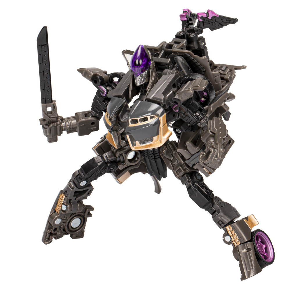 Transformers Toys Studio Series Deluxe Transformers: Rise of the Beasts 104 Nightbird Toy  4.5-inch  Action Figure For Boys And Girls Ages 8