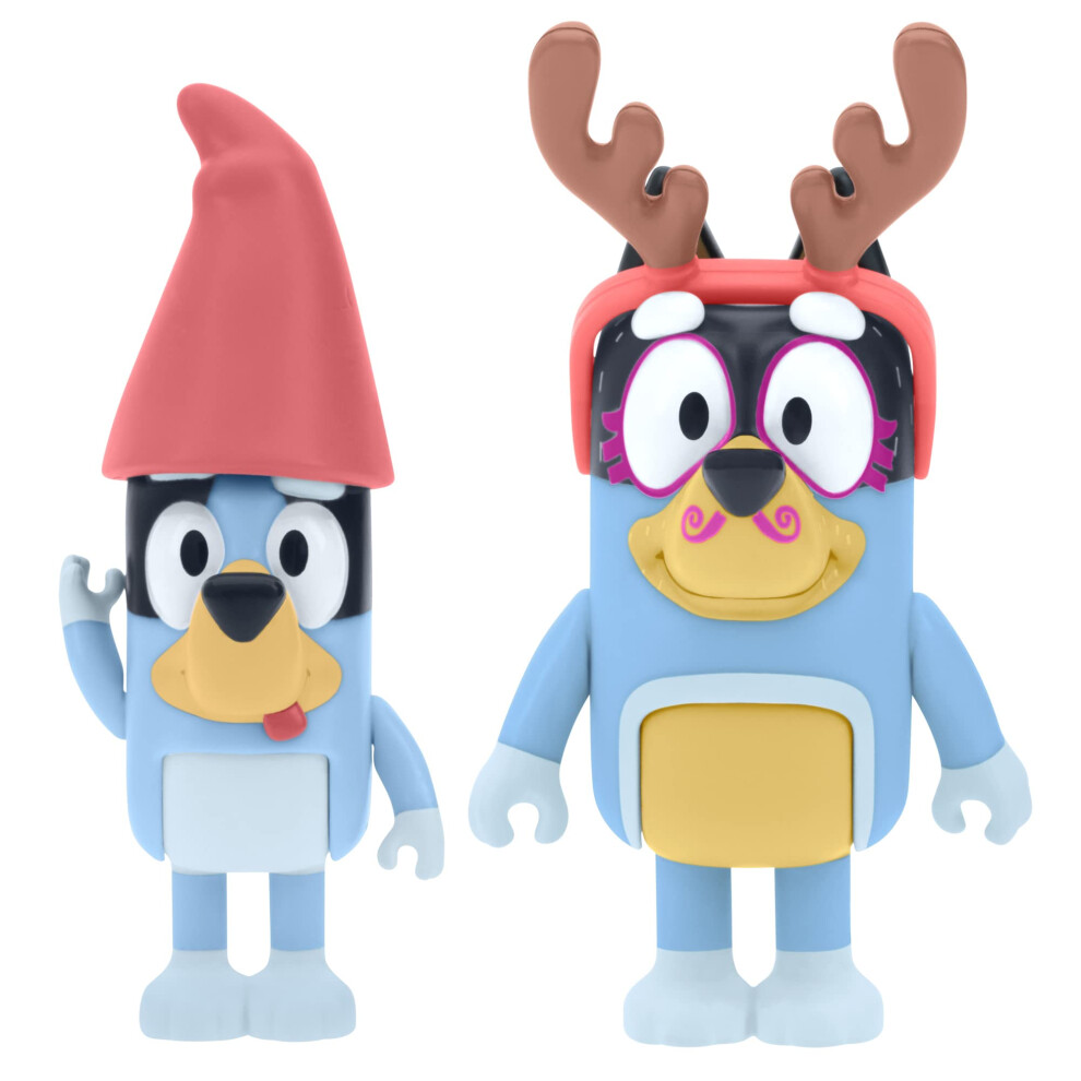 Bluey Figure 2 Pack Bandit (Dad) 2.5 Inch Toy Figures with Accessories