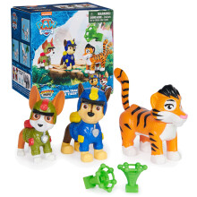 Paw Patrol: Jungle Pups Chase Tracker & Tiger Action Figures with Projectile Launcher Kids Toys for Boys and Girls Ages 3 and Up