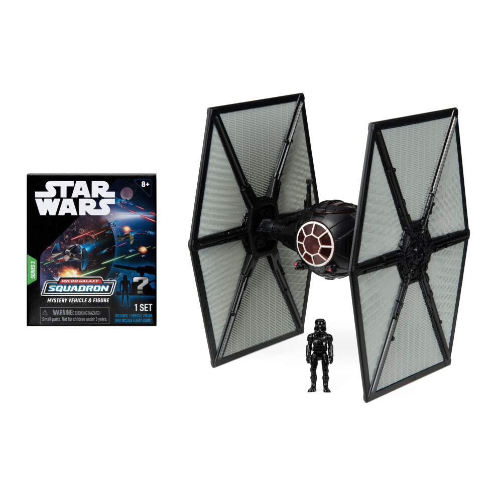 STAR WARS Micro Galaxy Squadron First Order TIE Fighter Mystery Bundle - 3-Inch Light Armor Class and Scout Class Vehicles with Accessories