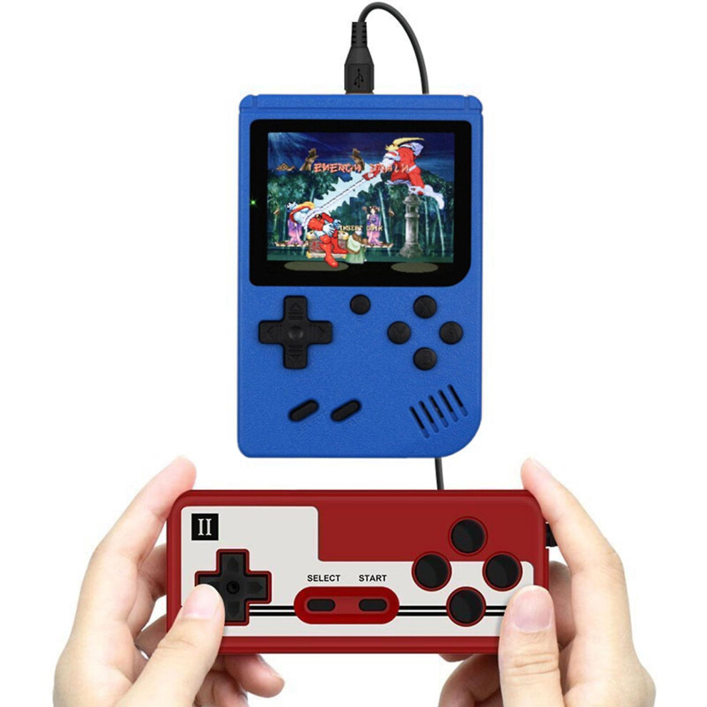 (Blue) 400 Games In 1 Device, Tinytendo Handheld Console, Gametendo - Over 400 Nostalgic Games Blue