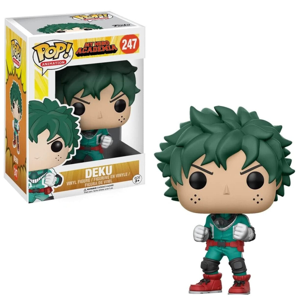 Funko Pop! Anime: My Hero Academia - Deku Vinyl Figure (Includes Compatible Pop Box Protector Case)