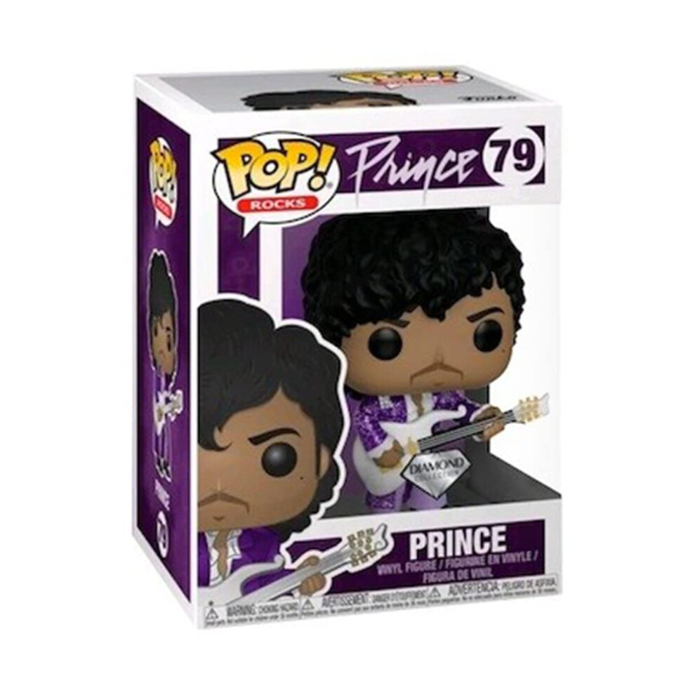 Funko Pop Rocks 79 Purple Rain Prince Diamond Glitter Exclusive Vinyl Figure