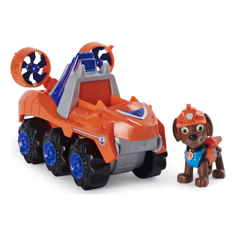 PAW Patrol  Dino Rescue Zumas Deluxe Rev Up Vehicle with Mystery Dinosaur Figure  Preschool Toys for Boys & Girls Ages 3 and Up