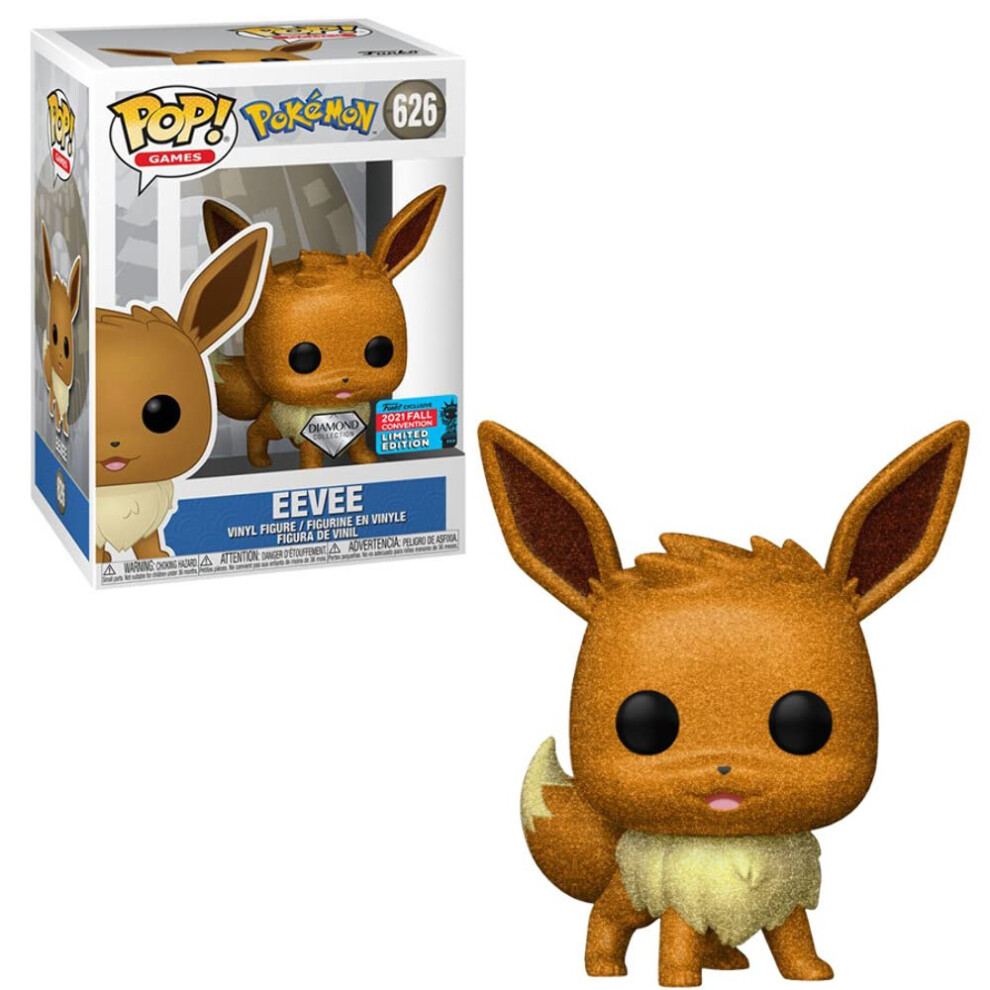 Funko POP! Animation: Pokemon - Eevee (Diamond Glitter Collection) Fall Convention 2021 Exclusive - Shared Sticker