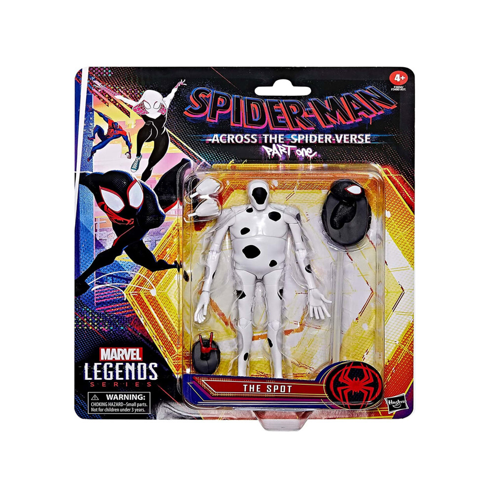 Marvel Legends Series Spider-Man Across The Spider-Verse The Spot 6-Inch Action Figure Toy  5 Accessories White