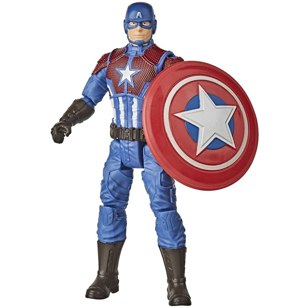 Marvel Hasbro Gamerverse 6-inch Captain America Action Figure Toy  Shining Justice Armor  Ages 4 and Up