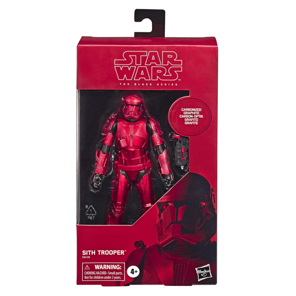 STAR WARS The Black Series Carbonized Collection Sith Trooper Toy 6"" Scale The Rise of Skywalker Action Figure (Amazon Exclusive)