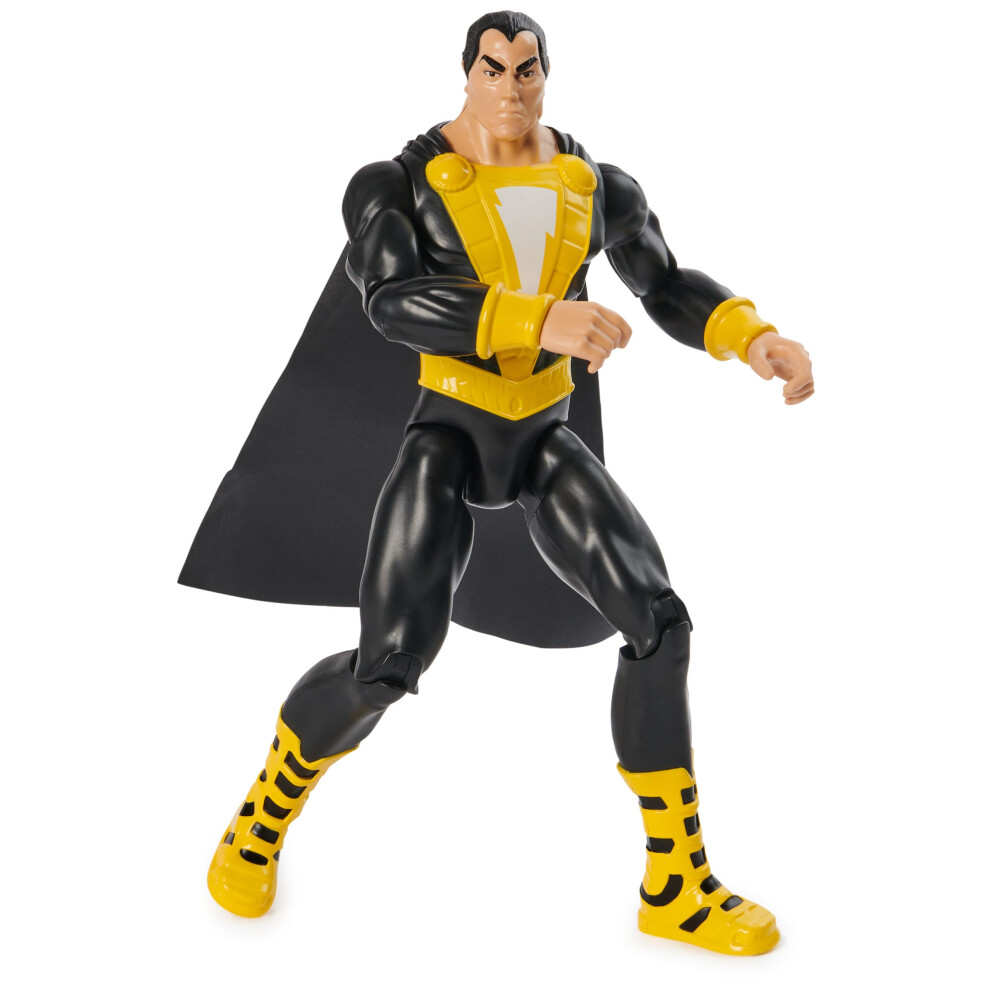 DC Comics  Black Adam Action Figure with Cape  12-inch  Easy to Pose  Collectible Superhero Kids Toys for Boys and Girls  Ages 3+