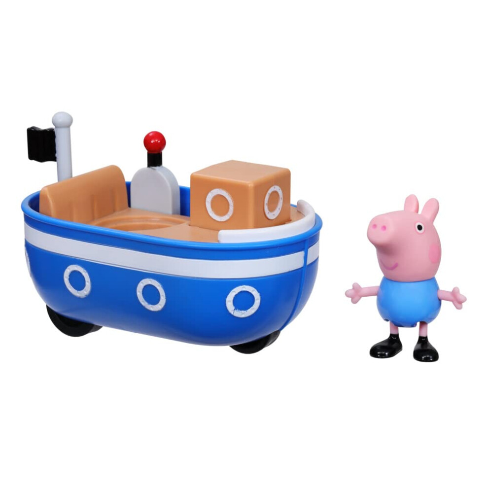 Peppa Pig Peppa's Adventures Little Boat Toy Includes 3-inch George Pig Figure  Inspired by The TV Show  for Preschoolers Ages 3 and Up