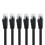 Yauhody CAT 6 Ethernet Cable 10ft 6-Pack Black  High Speed Solid Flat CAT6 Gigabit Internet Network LAN Patch Cords  Bare Copper Snagless RJ 1