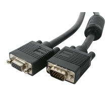 StarTech.com 100 ft Coax High Resolution VGA Monitor Extension Cable - HD15 M/F - Display extender (MXT101HQ_100) Black