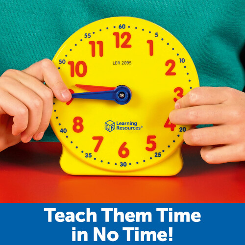 Learning Resources Learning Resources Big Time Student Clock  Teaching & Demonstration Clock  Develops Time and Early Math Skills  Ages 5+  Clock for Learning 1