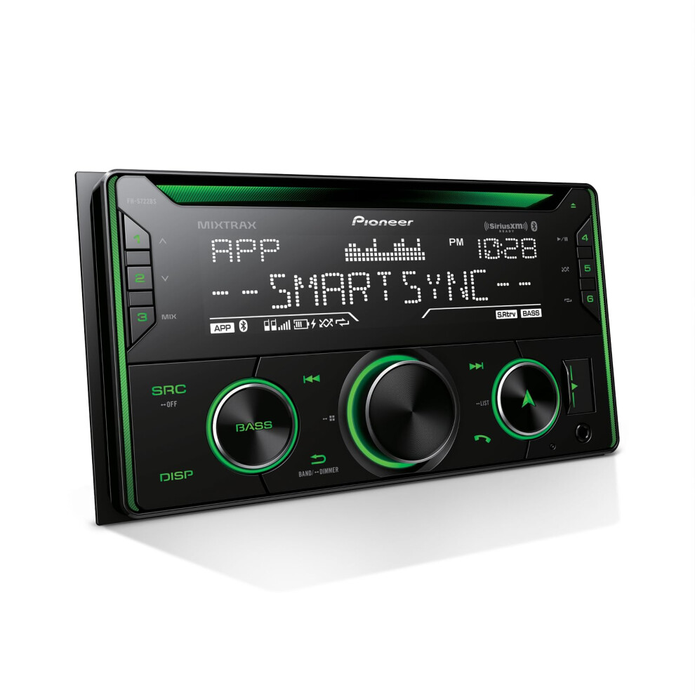 Pioneer FH-S722BS Double DIN  Amazon Alexa  Pioneer Smart Sync  Bluetooth  Android  iPhone - Audio CD Receiver