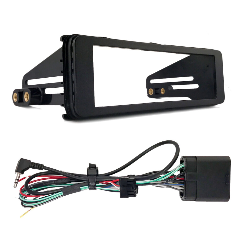 Enrock Harley Davidson Single-DIN Stereo Installation Kit Fits 1998-2013 Harley Davidson Motorcycles Models  HD Touring