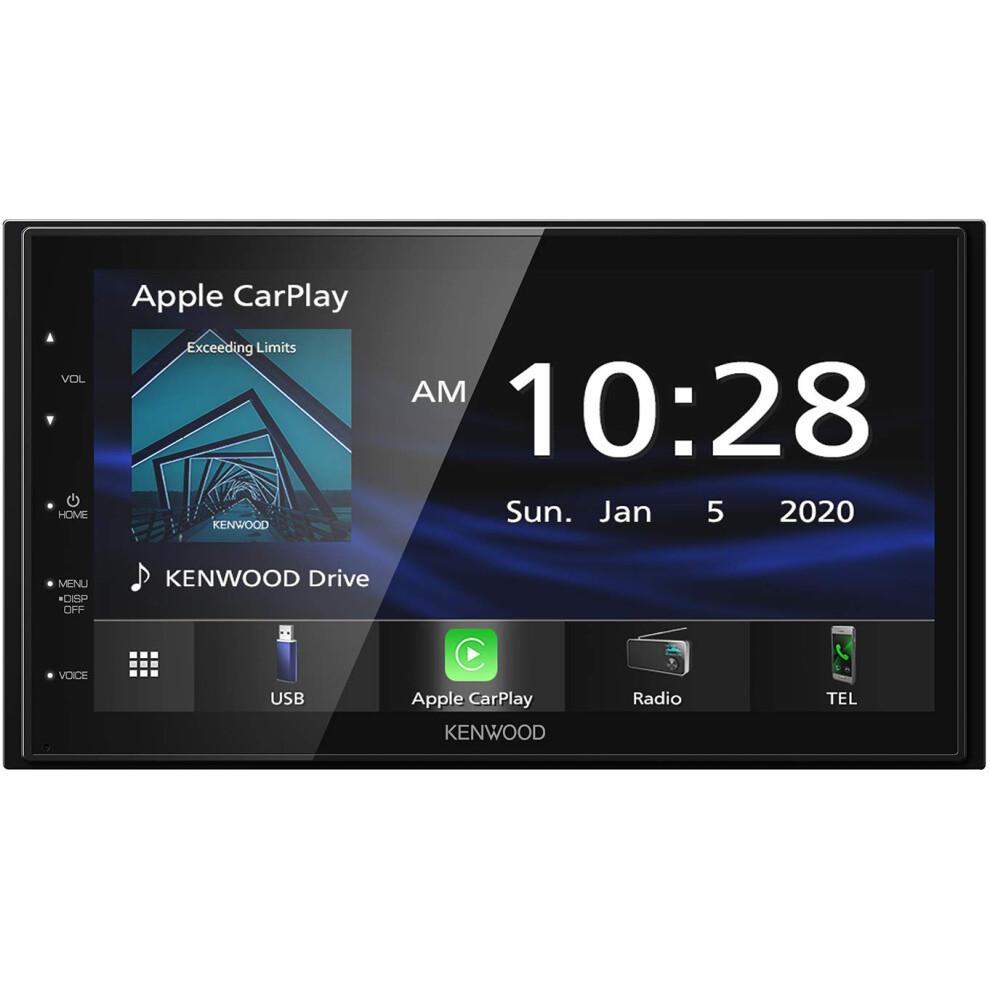 Kenwood DMX47S Digital Car Multimedia Player  6.8"" Capacitive Touch Screen  Apple CarPlay & Android Auto  Built-in Bluetooth  True Mirrorin