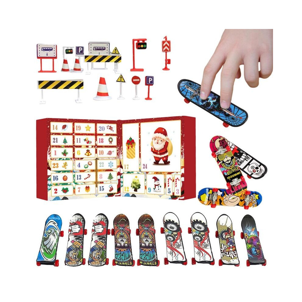 Finger Skateboard Advent Calendar Countdown Calendar Finger Countdown Finger Skateboards Christmas Decoration for