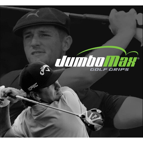 JumboMax 1er Pack Tour Series Golfgriffe - Schwarz mit Silber Trim Std Oversize (SO) (+ 1/16) 2
