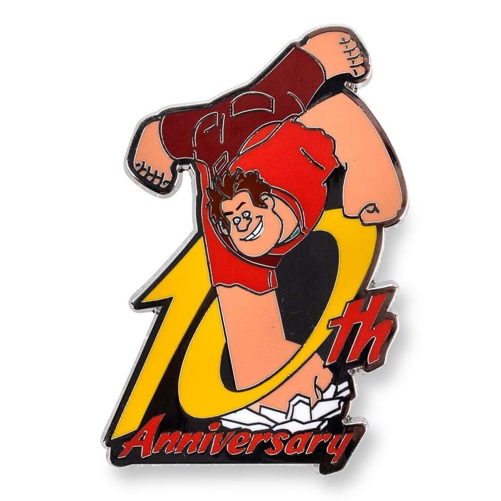 Disney Wreck-It Ralph 10th Anniversary Limited Edition Enamel Pin | Exclusive | Metal Brooch Badge Accessories For Wearing On Backpacks  Clo