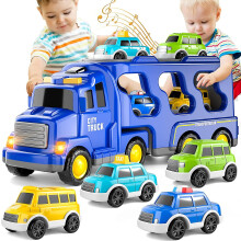 Toys Trucks Cars For Boys Toddlers, 5 In 1 City Truck Car Toys For 1 2 3 4 5 Years Old Boys Girls Kids Birthday Gifts, Boy Toys Car Trucks Vehicles Fr