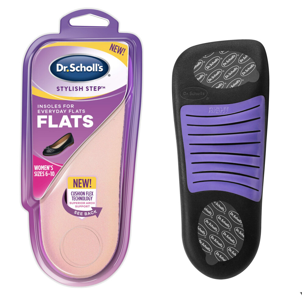 Dr. Scholl's Cushioning Insoles for Everyday Flats  Low Heels  Dress & Casual Shoes  Boots (for Women's 6-10)