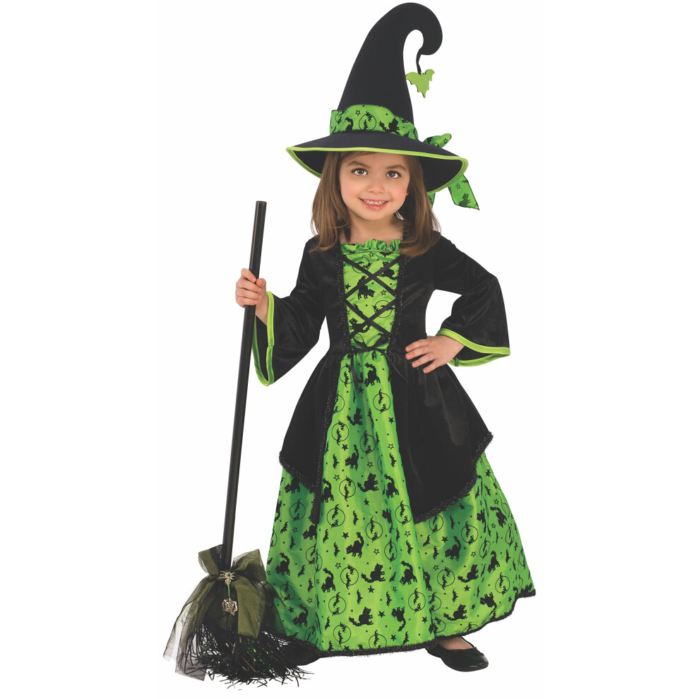 Rubie's Child's Witch Costume  Green  Medium