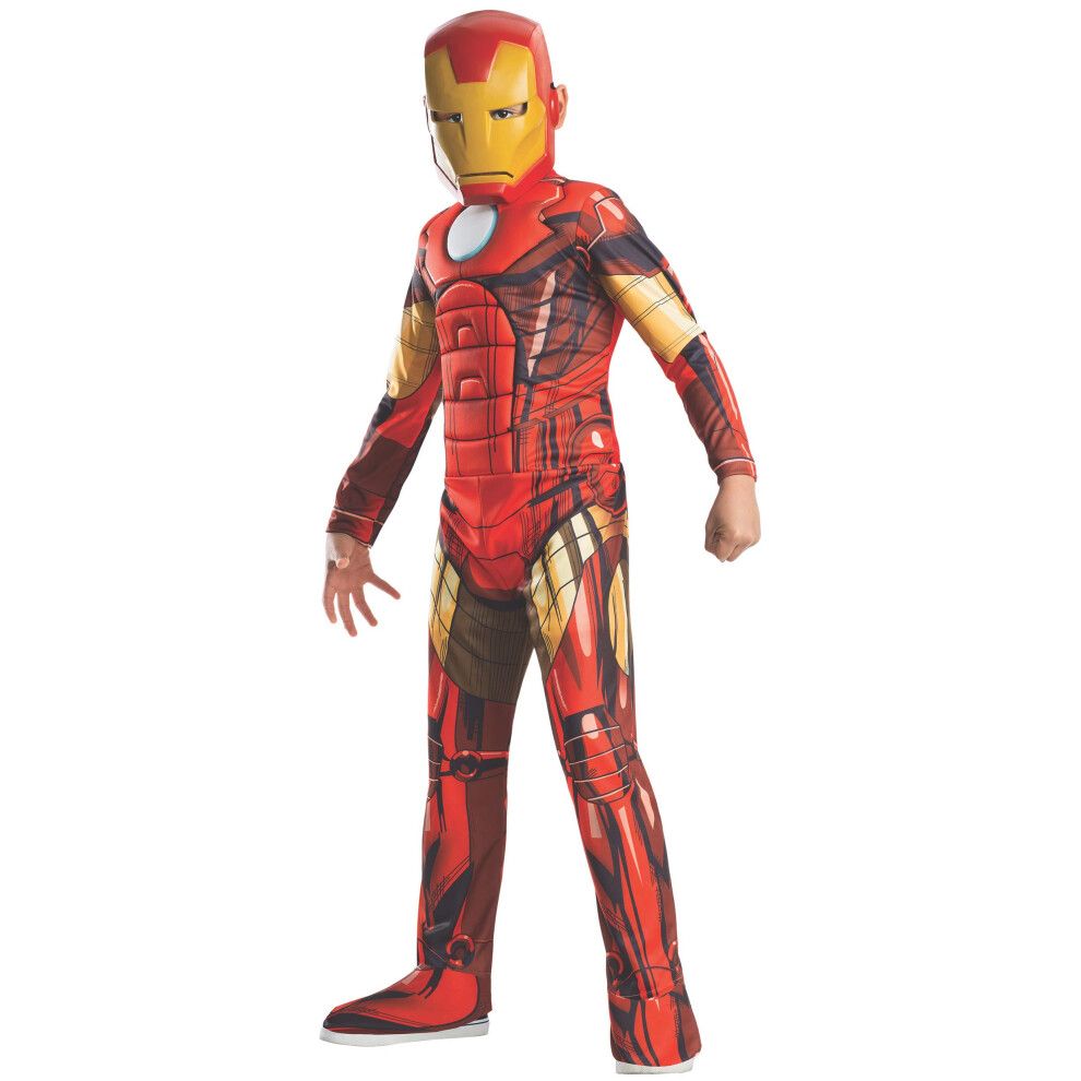 Rubie's Marvel Universe Classic Collection Avengers Assemble Deluxe Muscle-Chest Iron Man Costume  Large