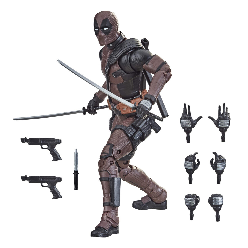 Marvel Classic Hasbro Legends Series 6-inch Premium Deadpool Action Figure Toy from Deadpool 2 Movie and 11 Accessories (Amazon Exclusive)