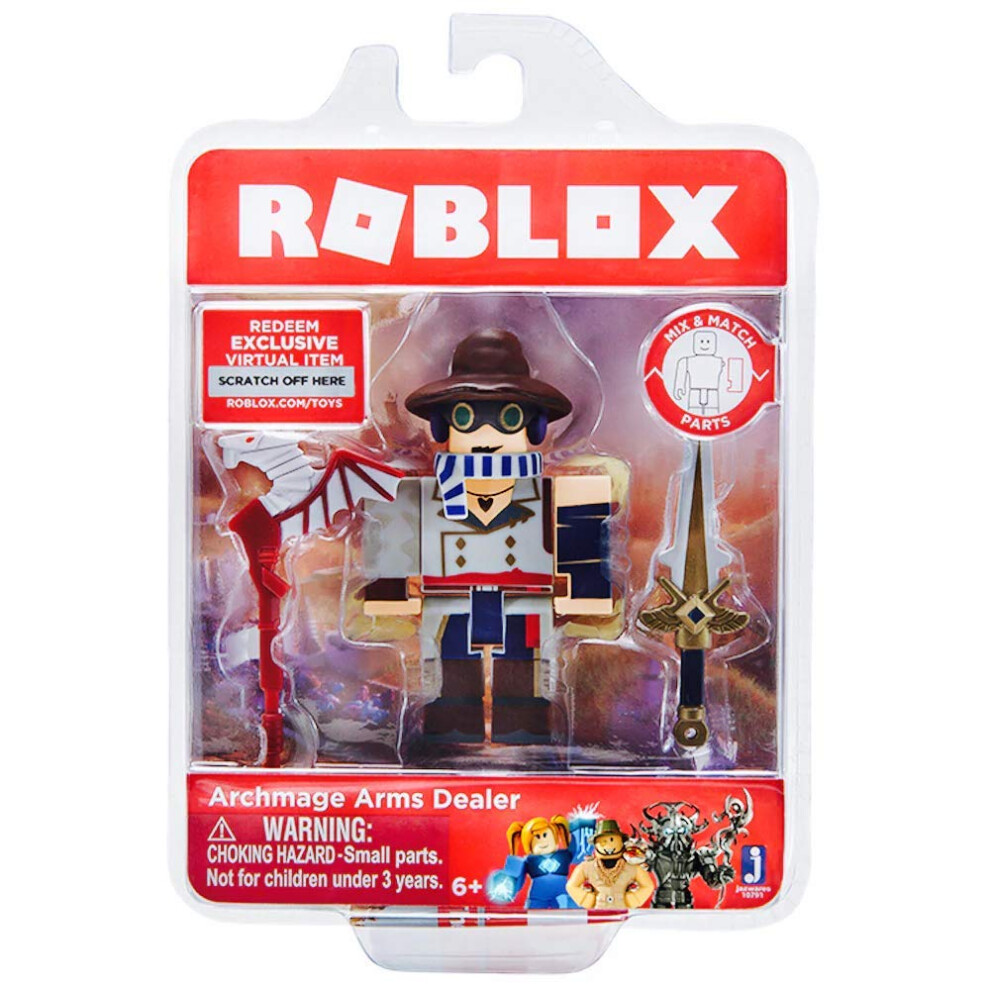 Roblox Archmage Arms Dealer Single Figure Core Pack with Exclusive Virtual Item Code