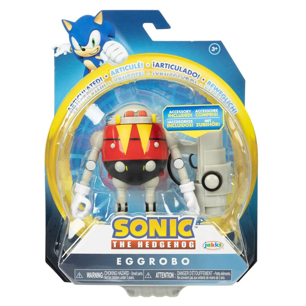 Sonic The Hedgehog 4"" Articulated Action Figure Collection (Choose Figure) (Eggrobo with Blaster)