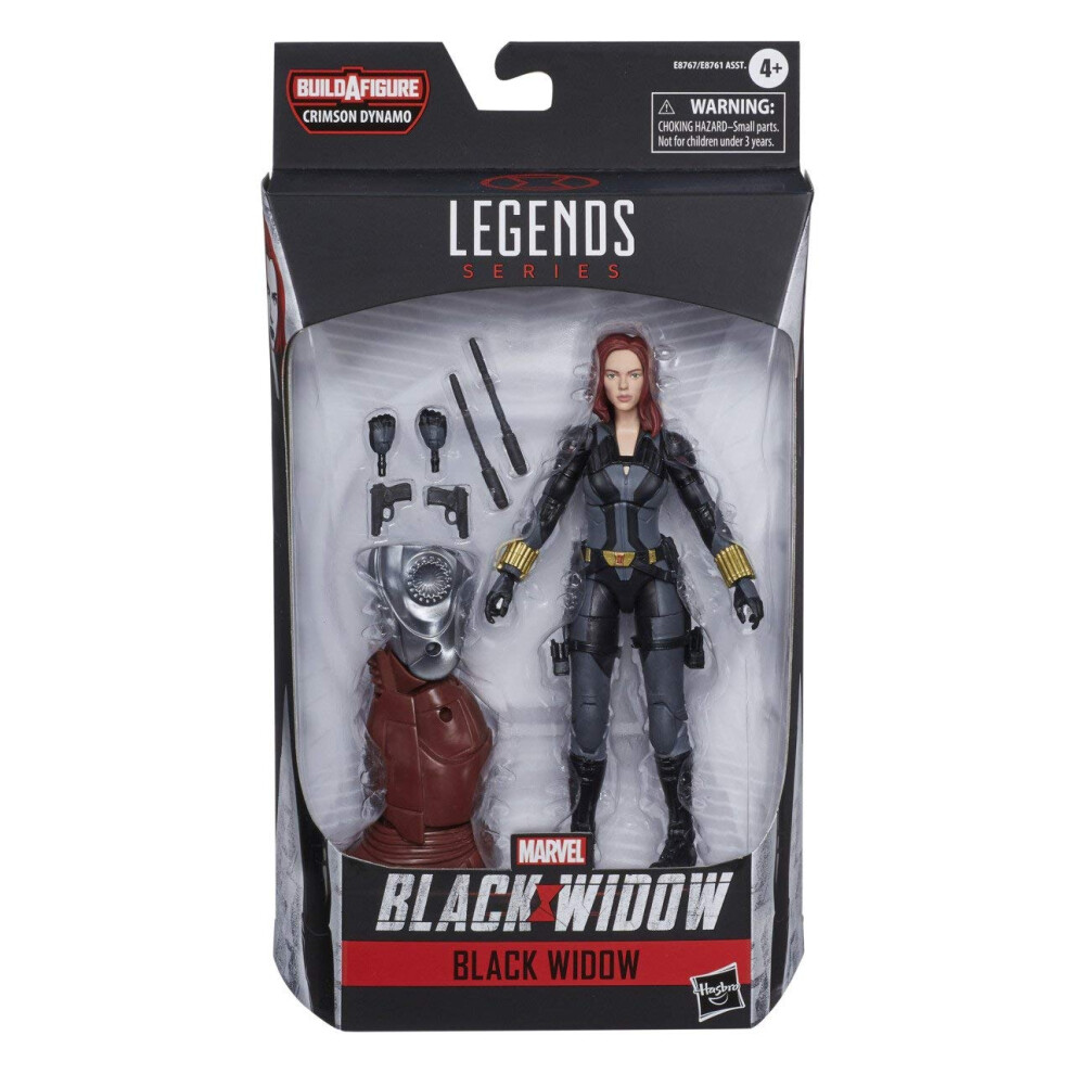 Marvel Hasbro Black Widow Legends Series 6-inch Collectible Black Widow Action Figure Toy  Premium Design  6 Accessories  Ages 4 and Up