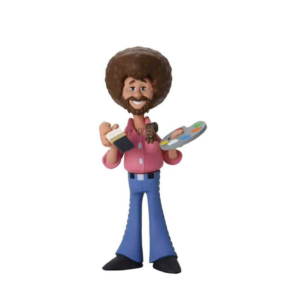 Bob Ross - 6  Scale Action Figure - Toony Classics Bob Ross with Peapod - NECA