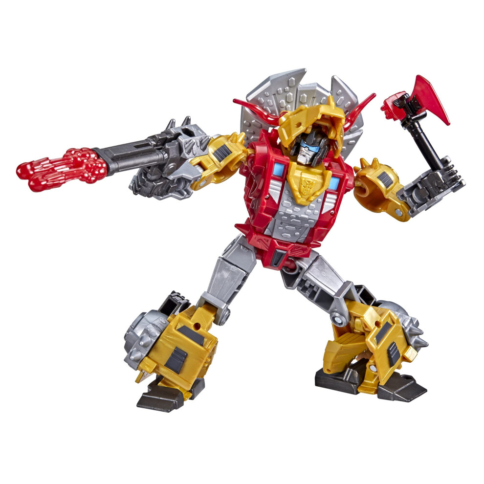 Transformers Bumblebee Cyberverse Adventures Toys Deluxe Class Dinobot Slug Action Figure  Blaster Fire Fury Action Attack  5-inch