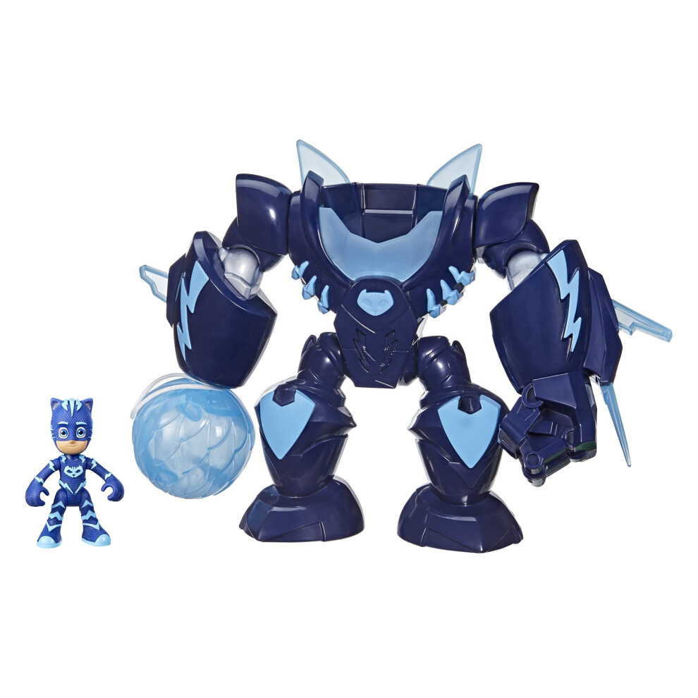 PJ Masks Robo-Catboy Preschool Toy with Lights and Sounds for Kids Ages 3 and Up  Catboy Robot Suit with Catboy Action Figure