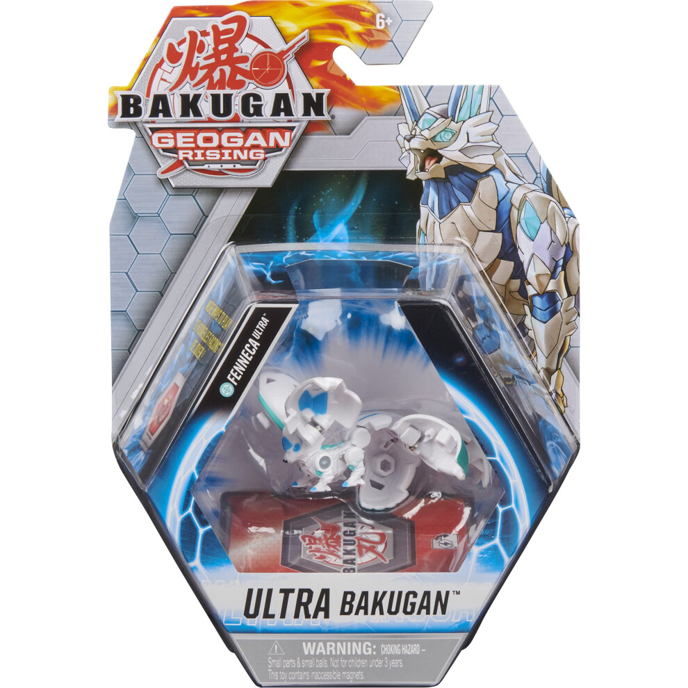 Bakugan Ultra  Fenneca  3-inch Tall Geogan Rising Collectible Action Figure and Trading Card